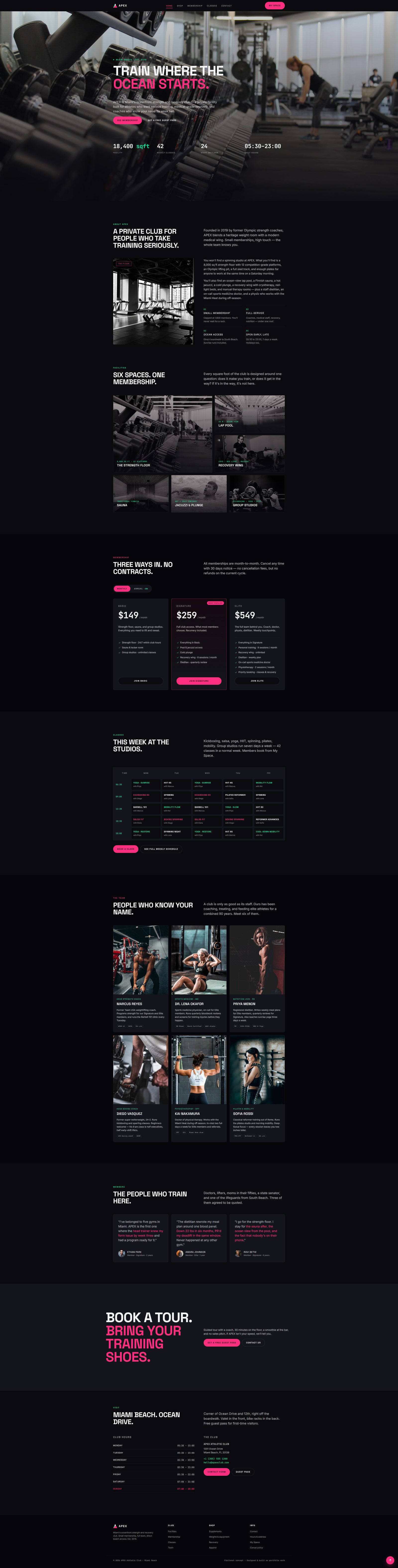 APEX Athletic Club — screenshot 1