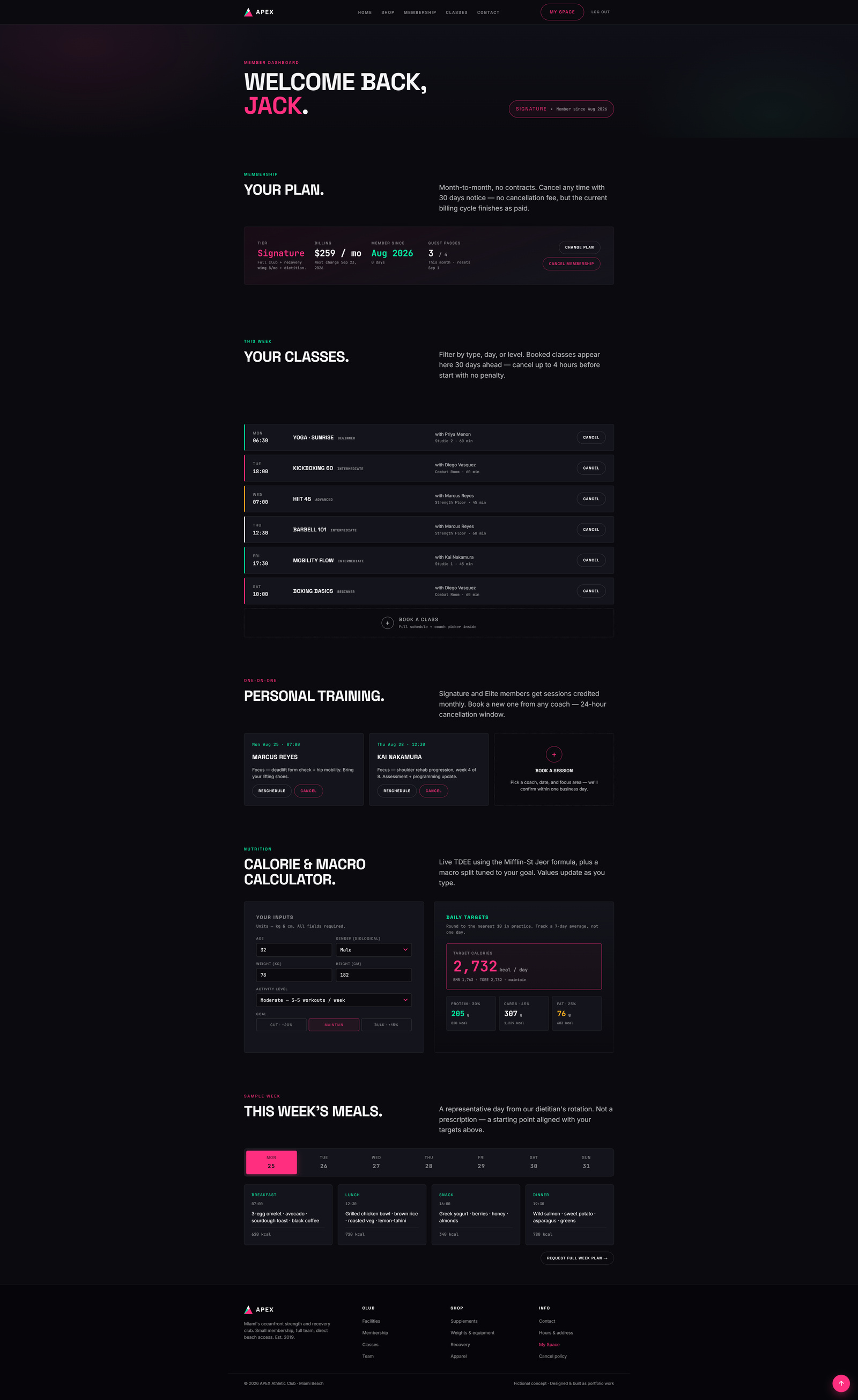 APEX Athletic Club — screenshot 4