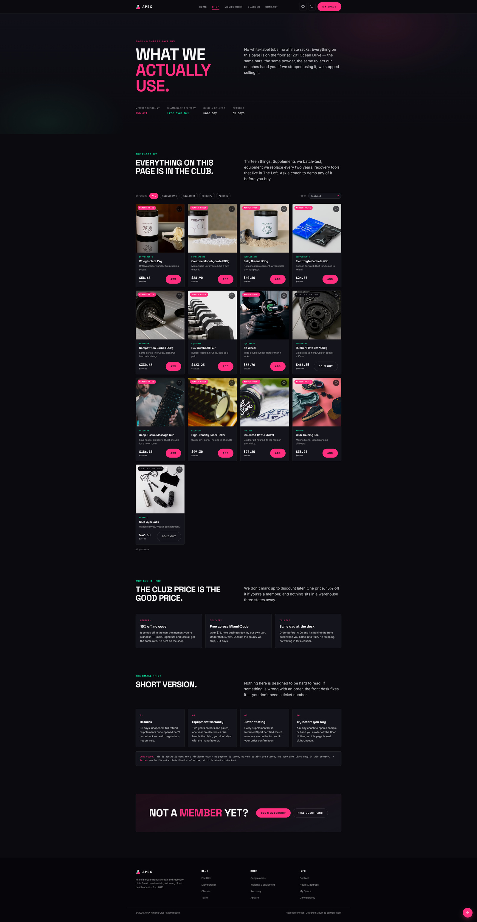 APEX Athletic Club — screenshot 3
